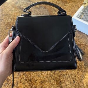 Urban outfitters Black Leather Crossbody Bag